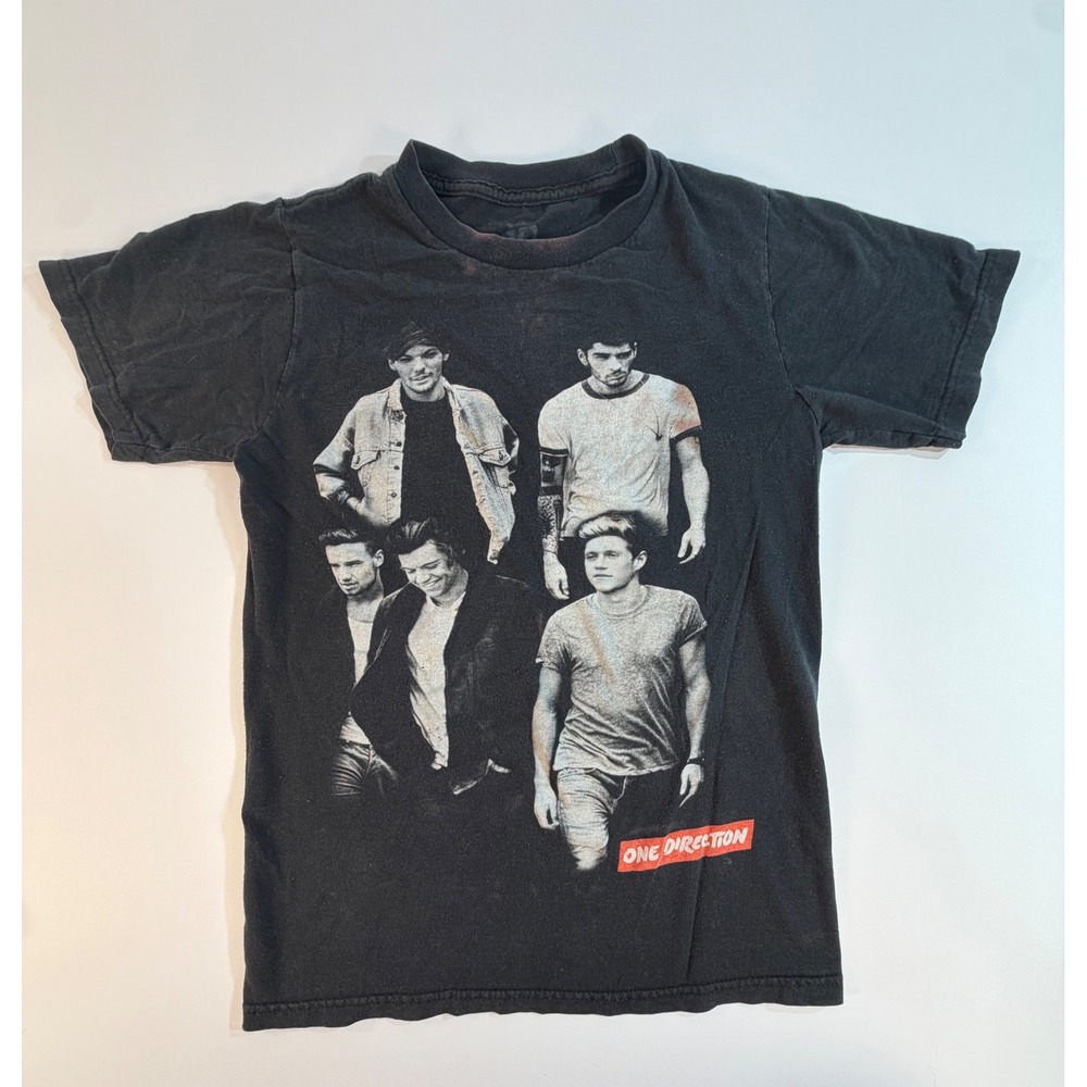 One Direction 1D Band Graphic T-Shirt Black Small Harry Styles Zayn Malik Niall